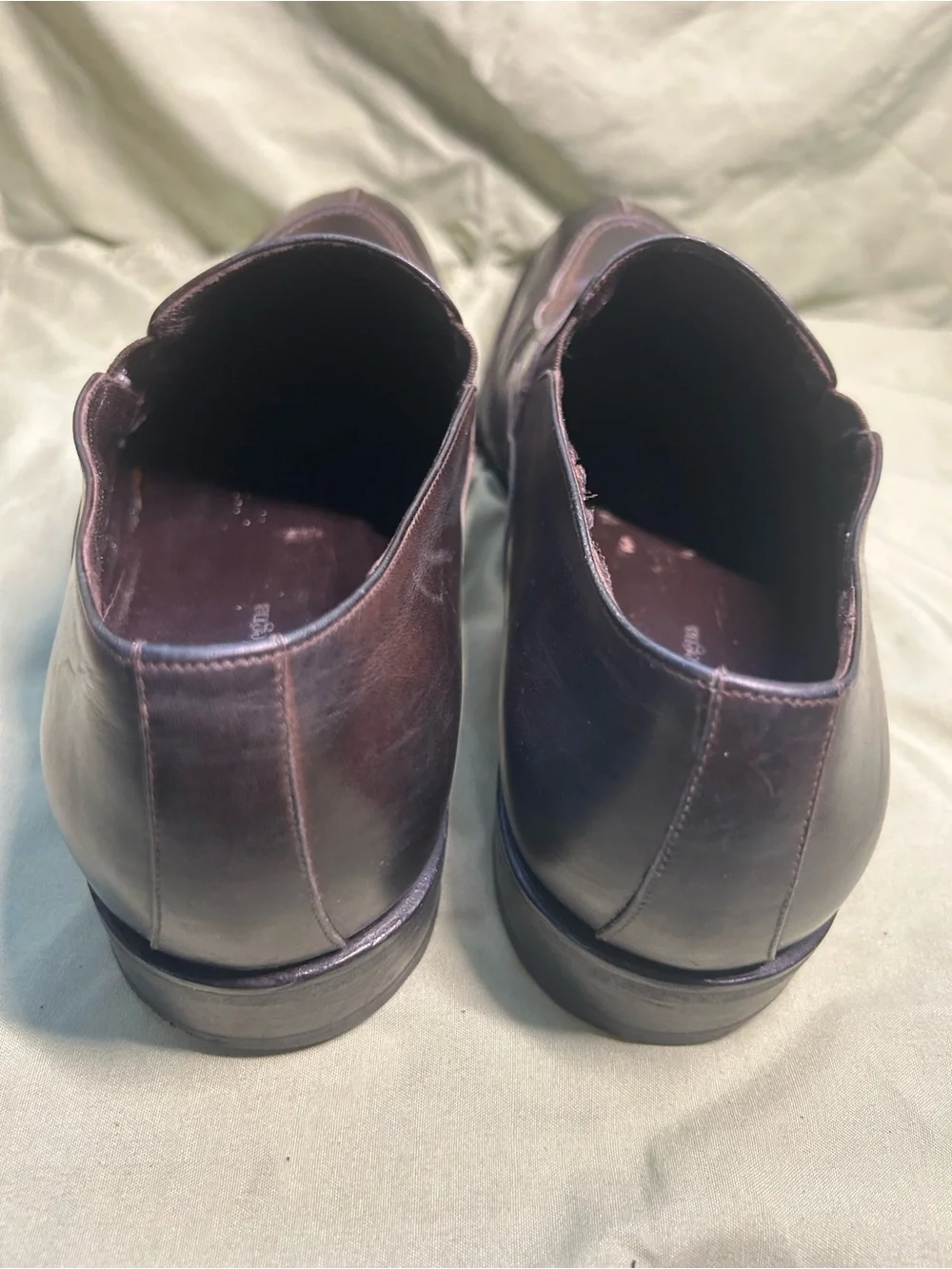 Ermenegildo Zegna Cap Toe Dress Shoes Brown Leather Mens Sz 9 US